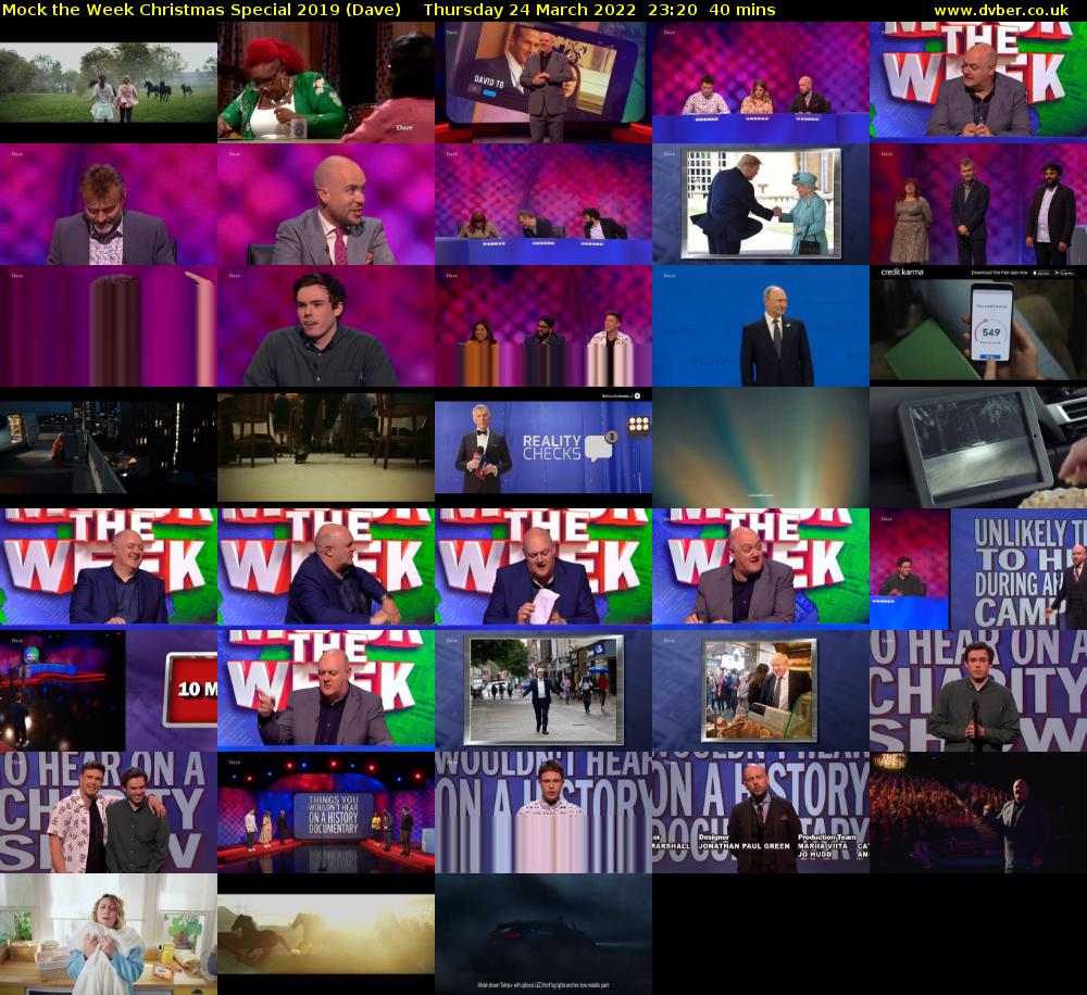 Mock the Week Christmas Special 2019 (Dave) Thursday 24 March 2022 23:20 - 00:00
