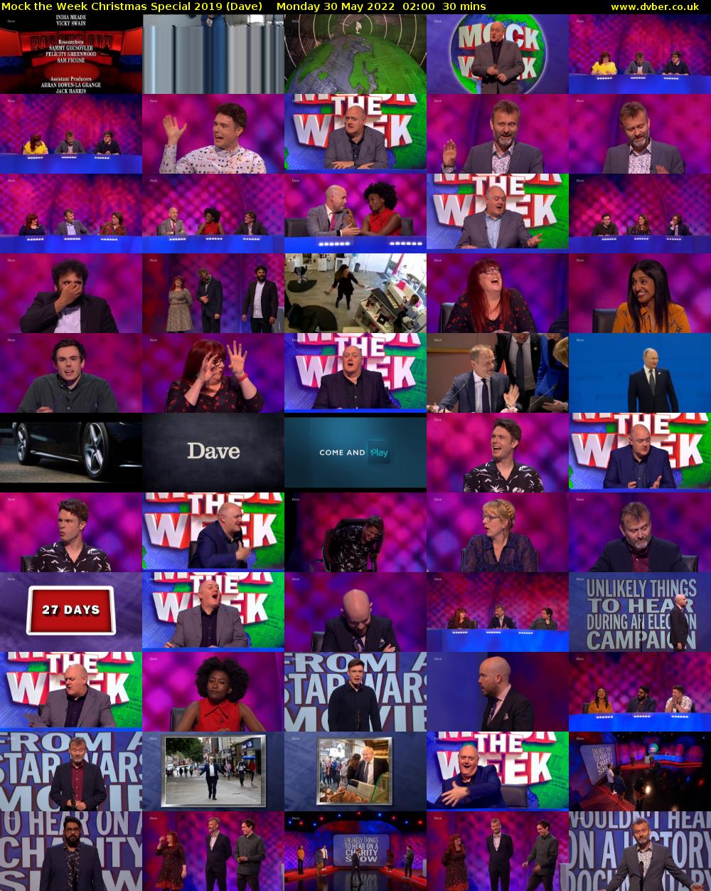 Mock the Week Christmas Special 2019 (Dave) Monday 30 May 2022 02:00 - 02:30