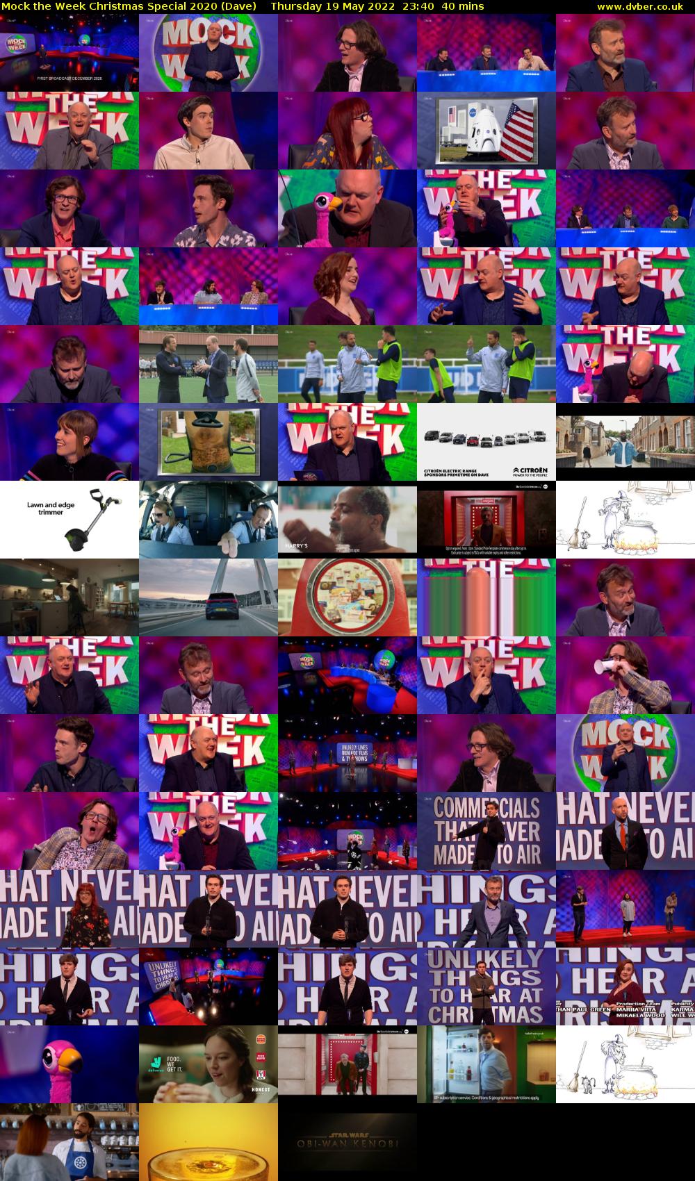 Mock the Week Christmas Special 2020 (Dave) Thursday 19 May 2022 23:40 - 00:20