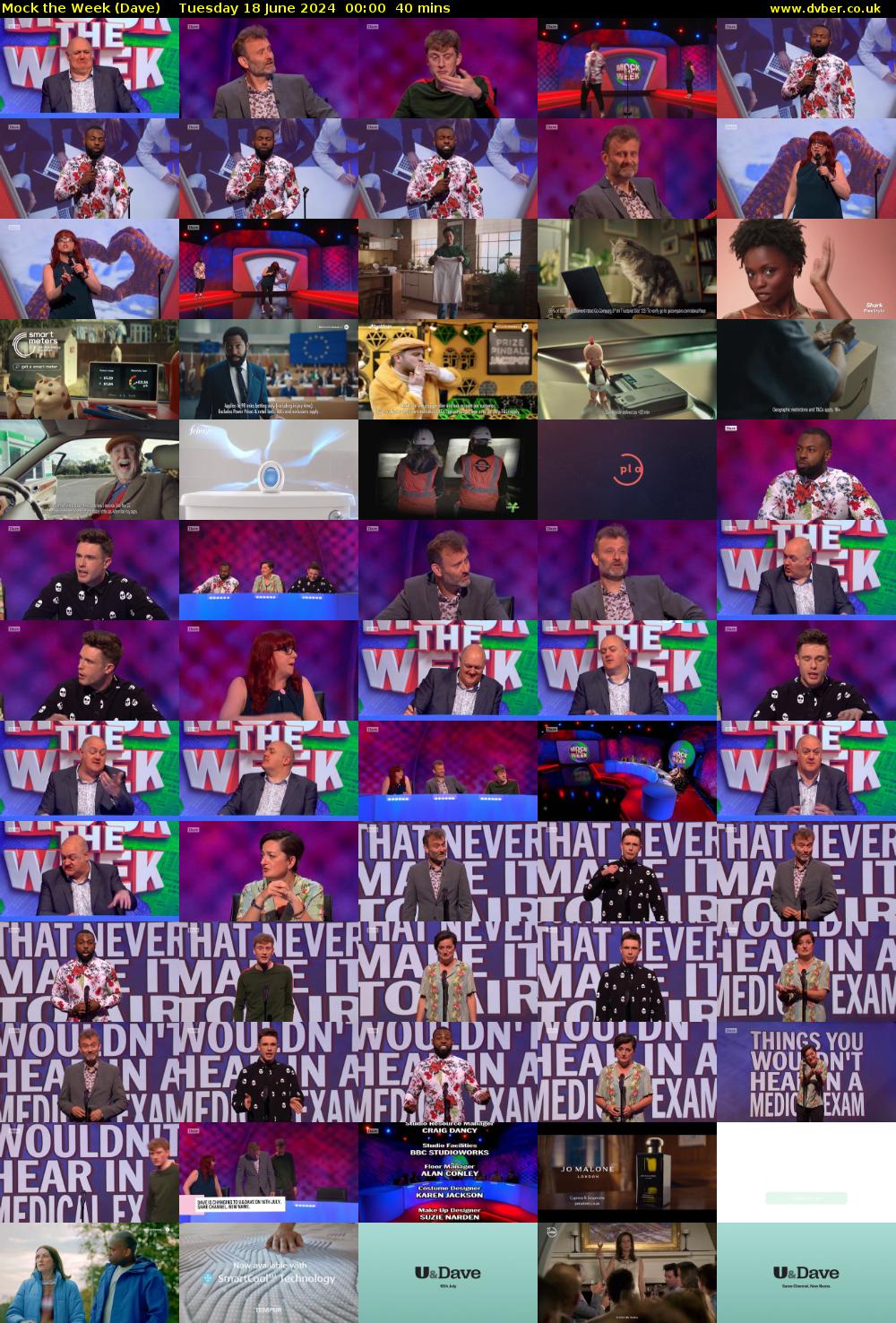 Mock the Week (Dave) Tuesday 18 June 2024 00:00 - 00:40