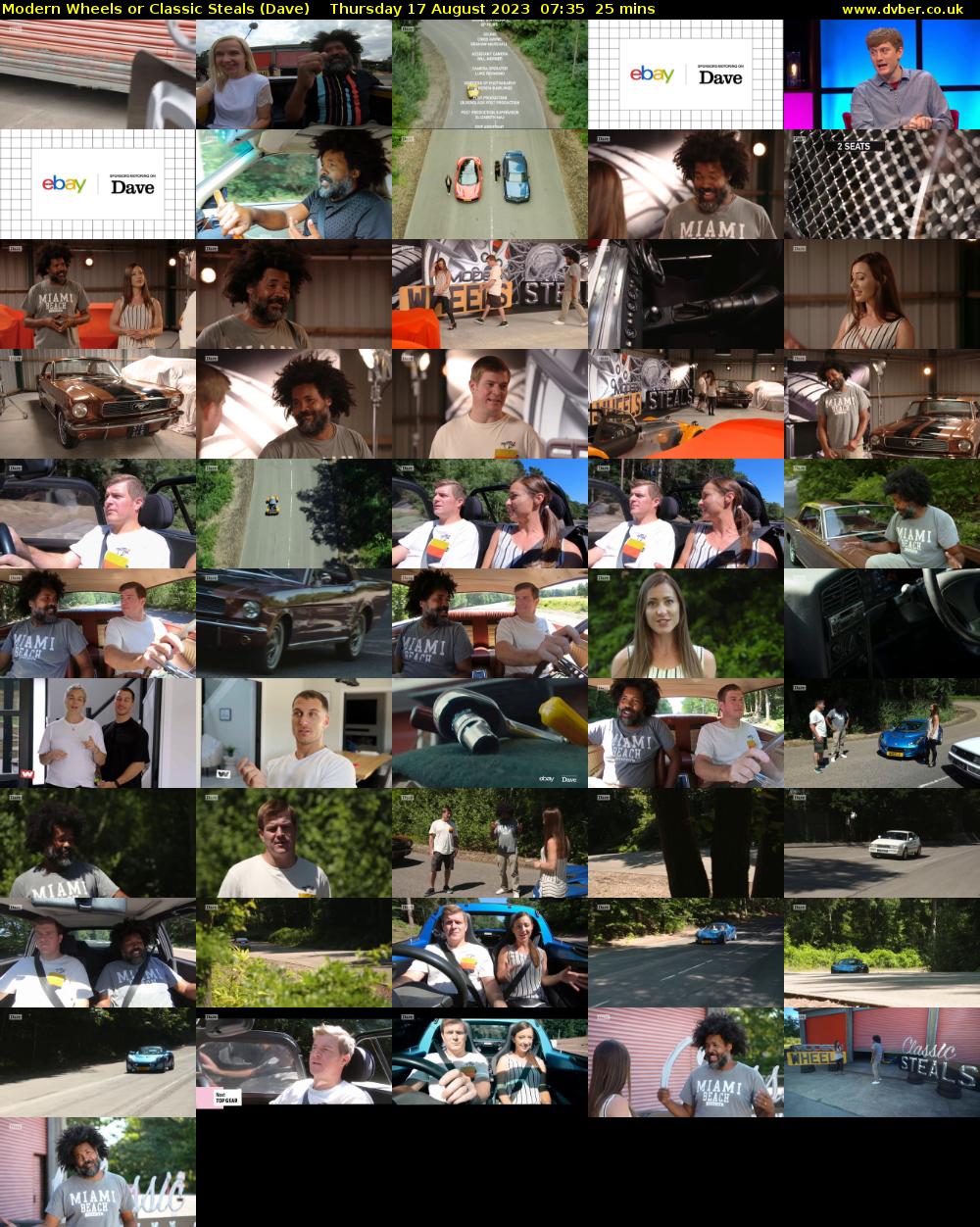 Modern Wheels or Classic Steals (Dave) Thursday 17 August 2023 07:35 - 08:00