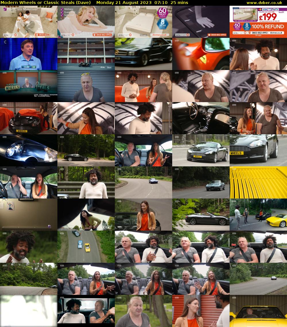 Modern Wheels or Classic Steals (Dave) Monday 21 August 2023 07:10 - 07:35