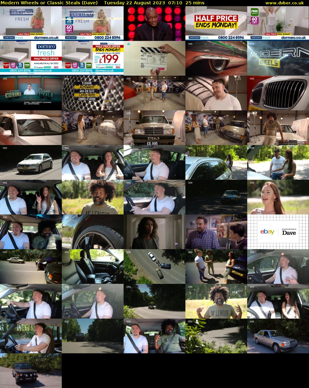 Modern Wheels or Classic Steals (Dave) Tuesday 22 August 2023 07:10 - 07:35