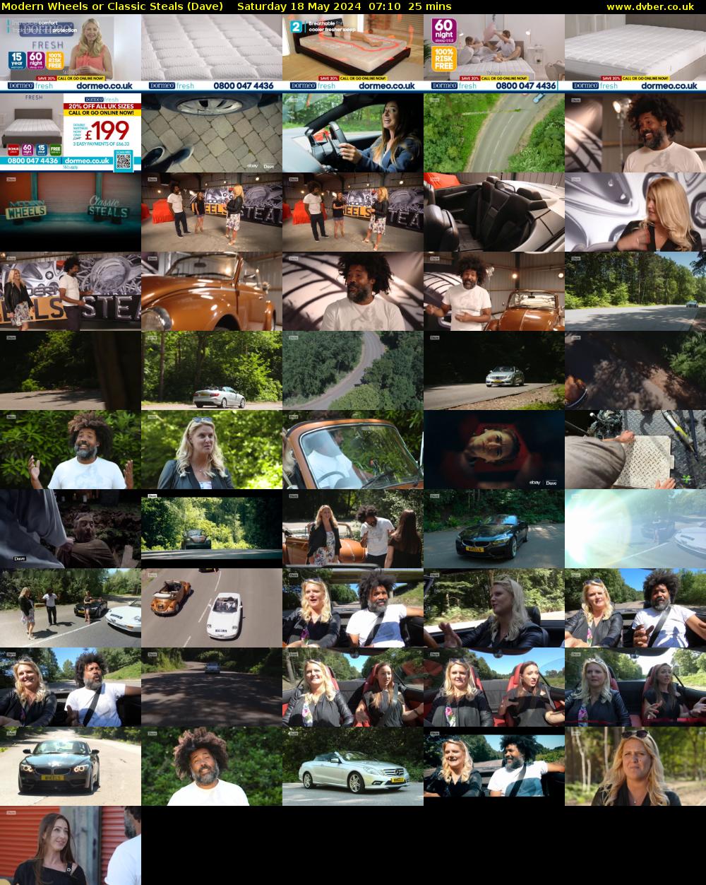 Modern Wheels or Classic Steals (Dave) Saturday 18 May 2024 07:10 - 07:35
