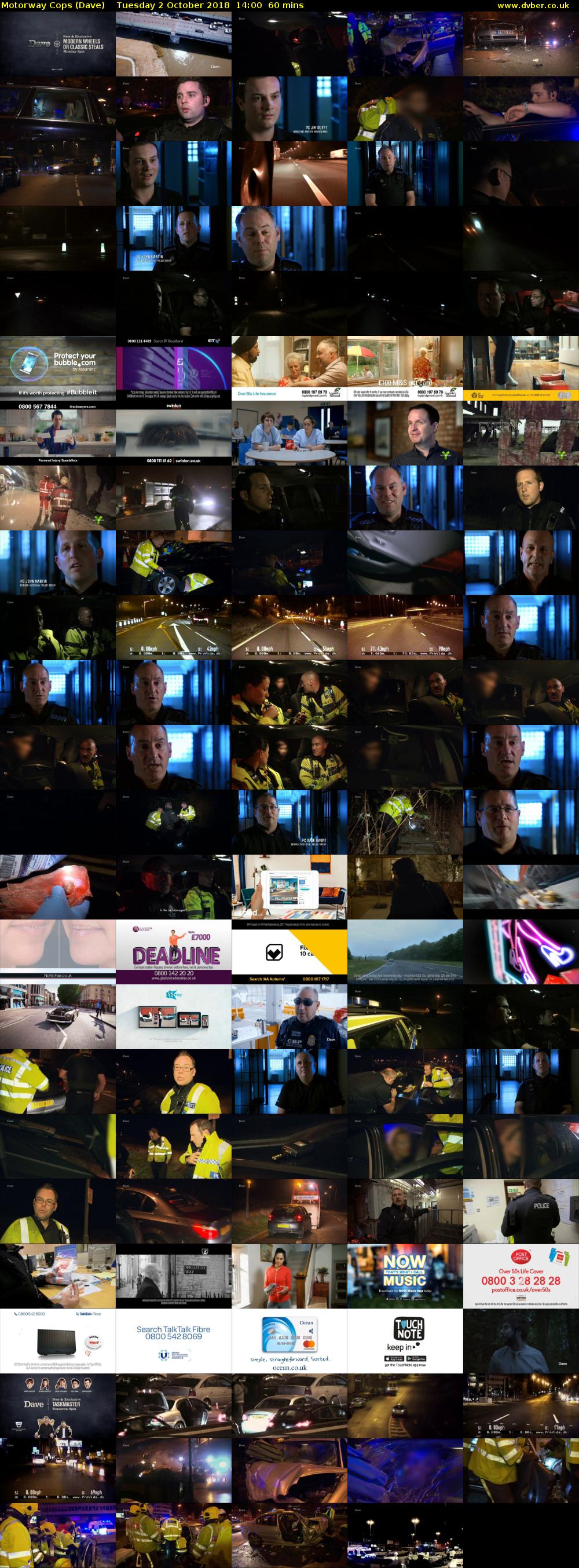 Motorway Cops (Dave) Tuesday 2 October 2018 14:00 - 15:00