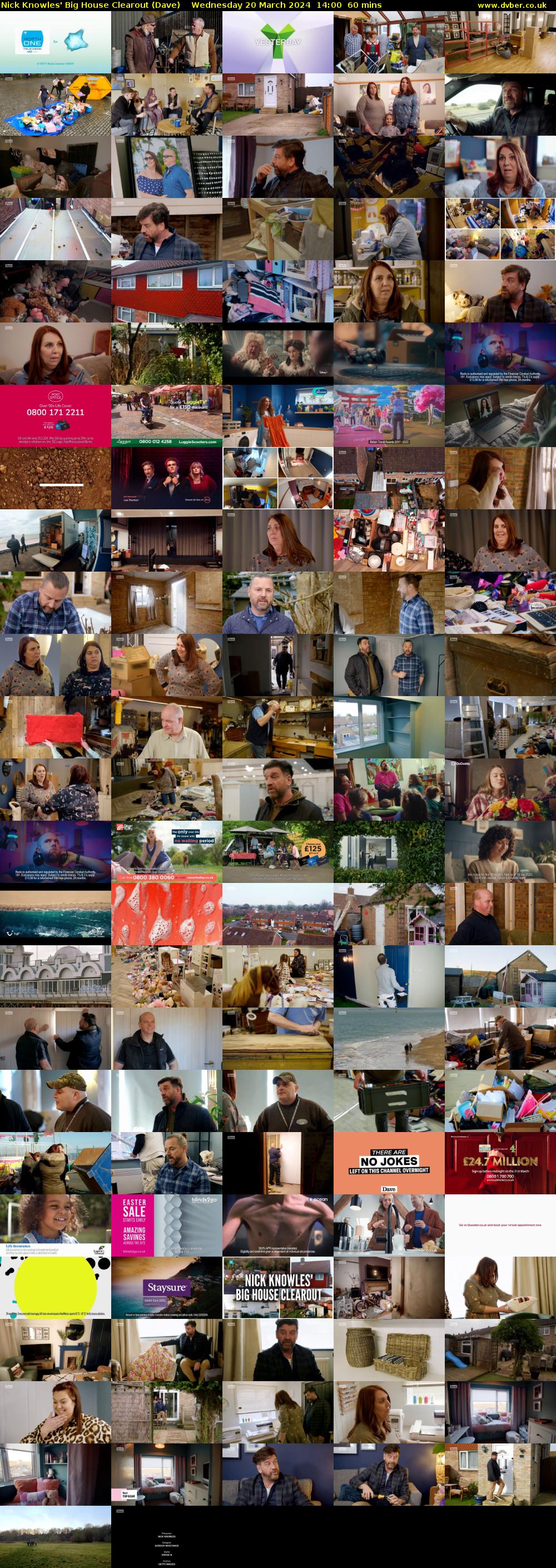 Nick Knowles' Big House Clearout (Dave) Wednesday 20 March 2024 14:00 - 15:00