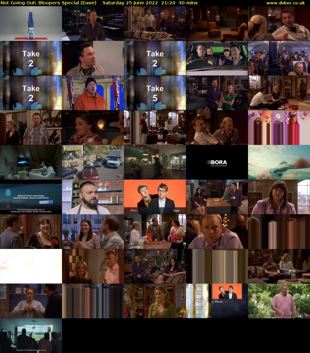 Not Going Out: Bloopers Special (Dave) Saturday 25 June 2022 21:20 - 22:00