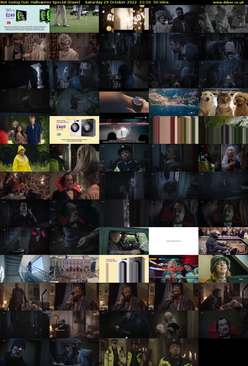 Not Going Out: Halloween Special (Dave) Saturday 29 October 2022 21:10 - 22:00