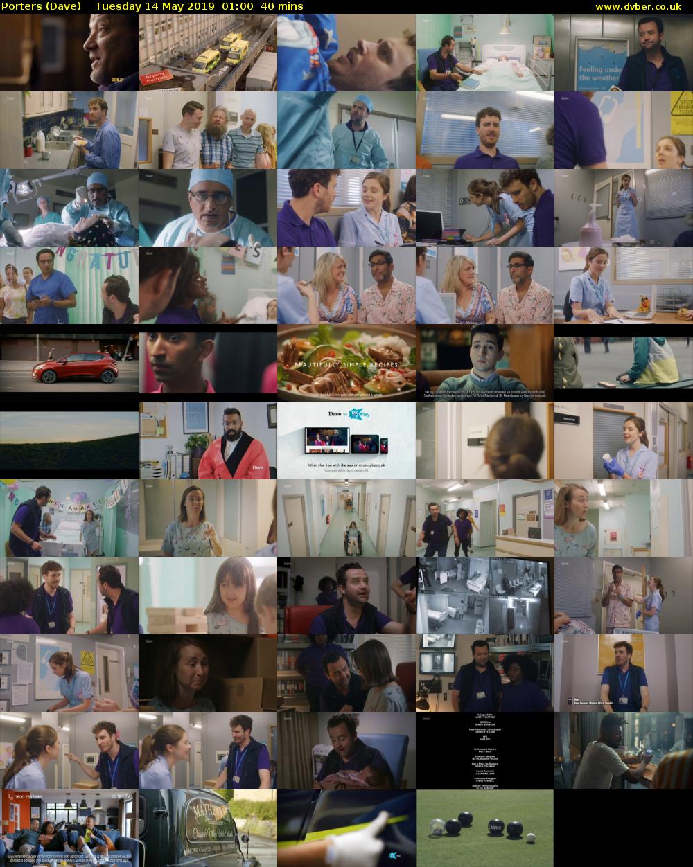 Porters (Dave) Tuesday 14 May 2019 01:00 - 01:40