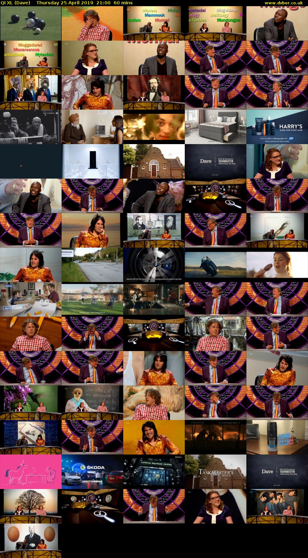 QI XL (Dave) Thursday 25 April 2019 21:00 - 22:00