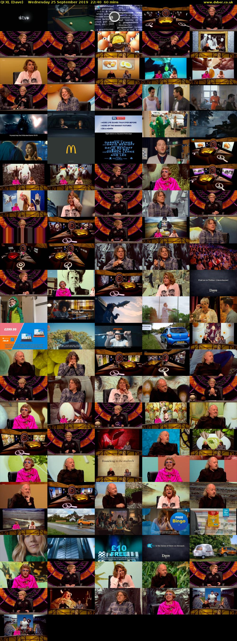 QI XL (Dave) Wednesday 25 September 2019 22:40 - 23:40