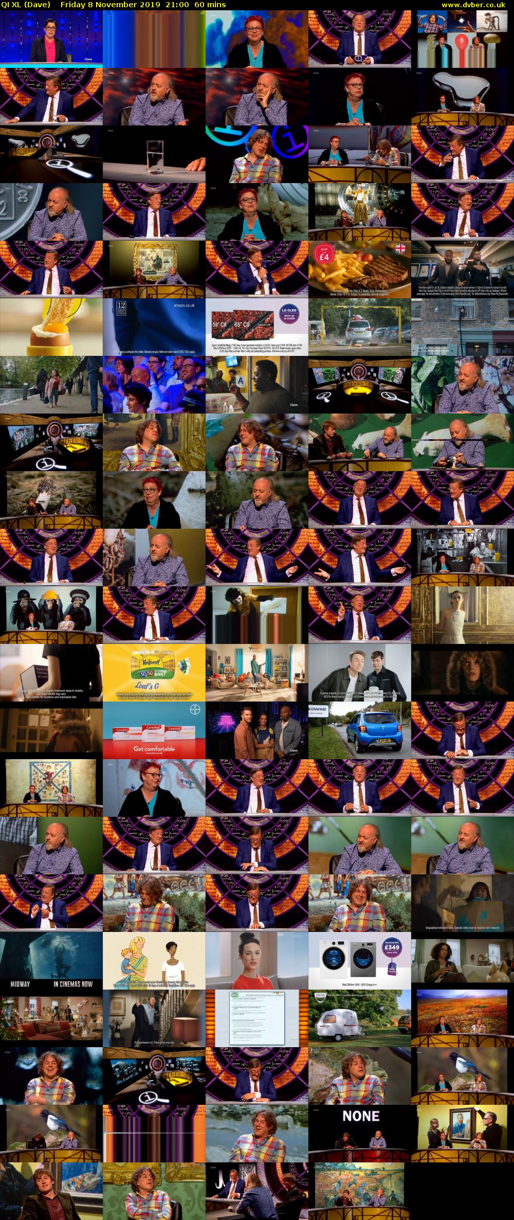 QI XL (Dave) Friday 8 November 2019 21:00 - 22:00