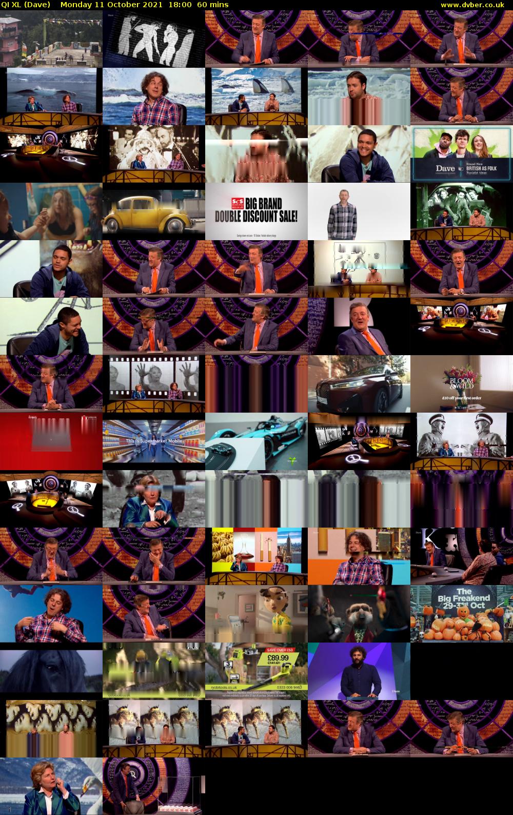 QI XL (Dave) Monday 11 October 2021 18:00 - 19:00