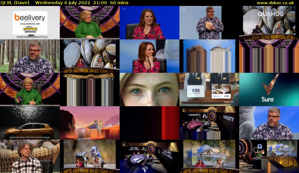 QI XL (Dave) Wednesday 6 July 2022 21:00 - 22:00