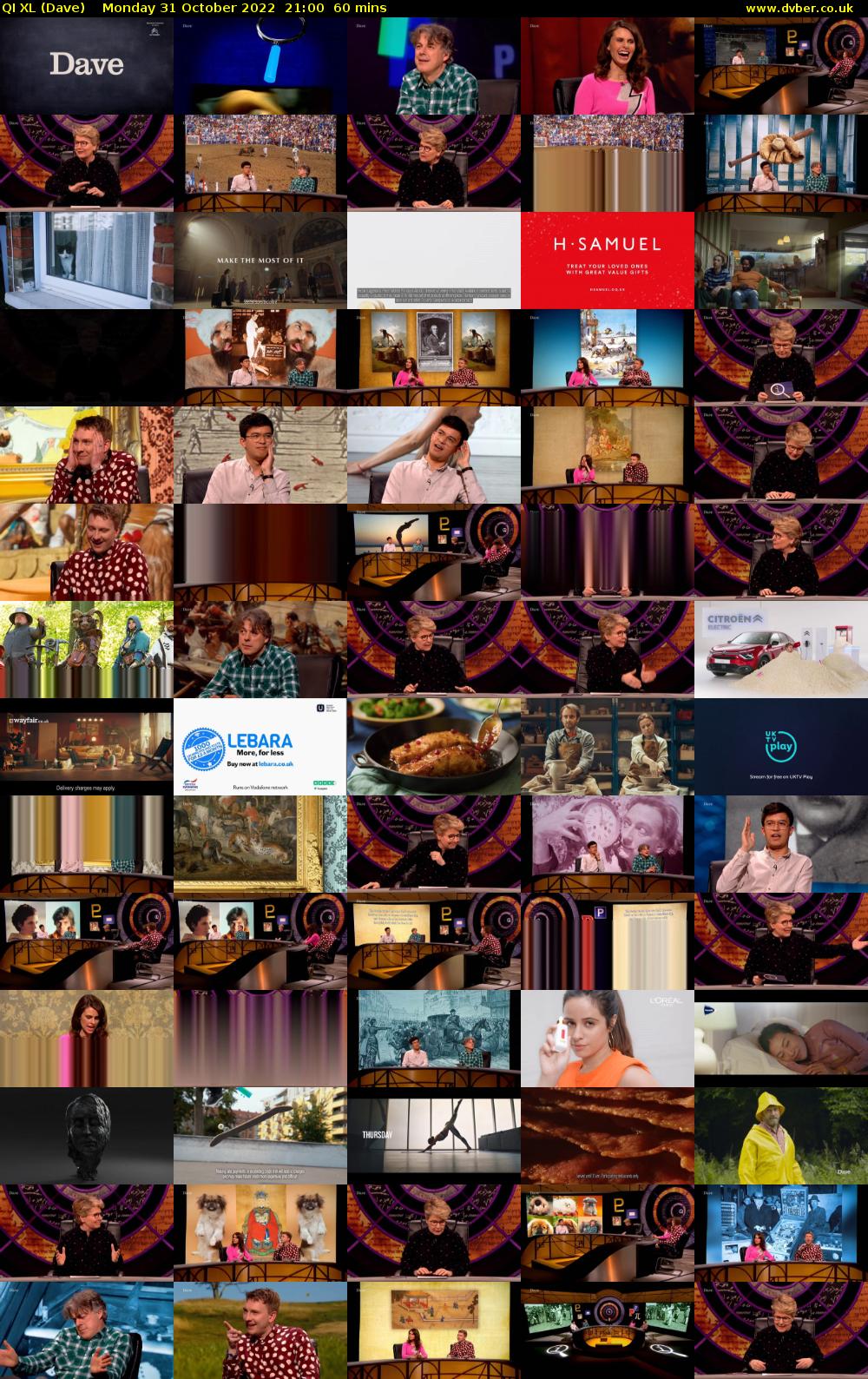 QI XL (Dave) Monday 31 October 2022 21:00 - 22:00