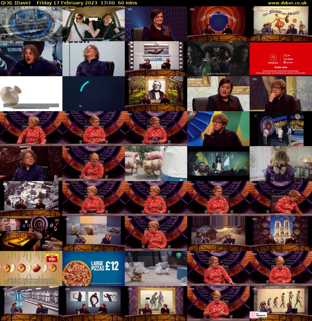 QI XL (Dave) Friday 17 February 2023 17:00 - 18:00