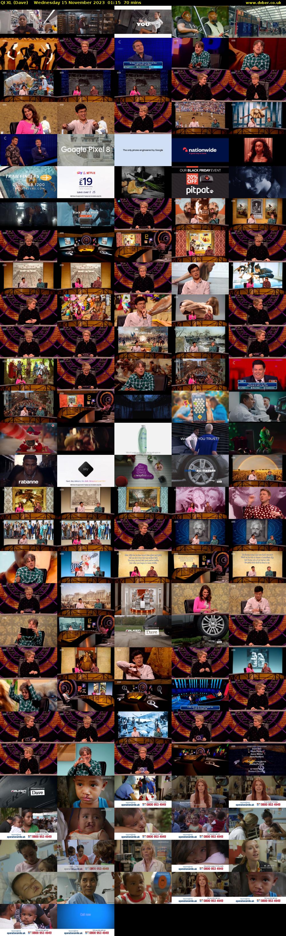 QI XL (Dave) Wednesday 15 November 2023 01:15 - 02:25