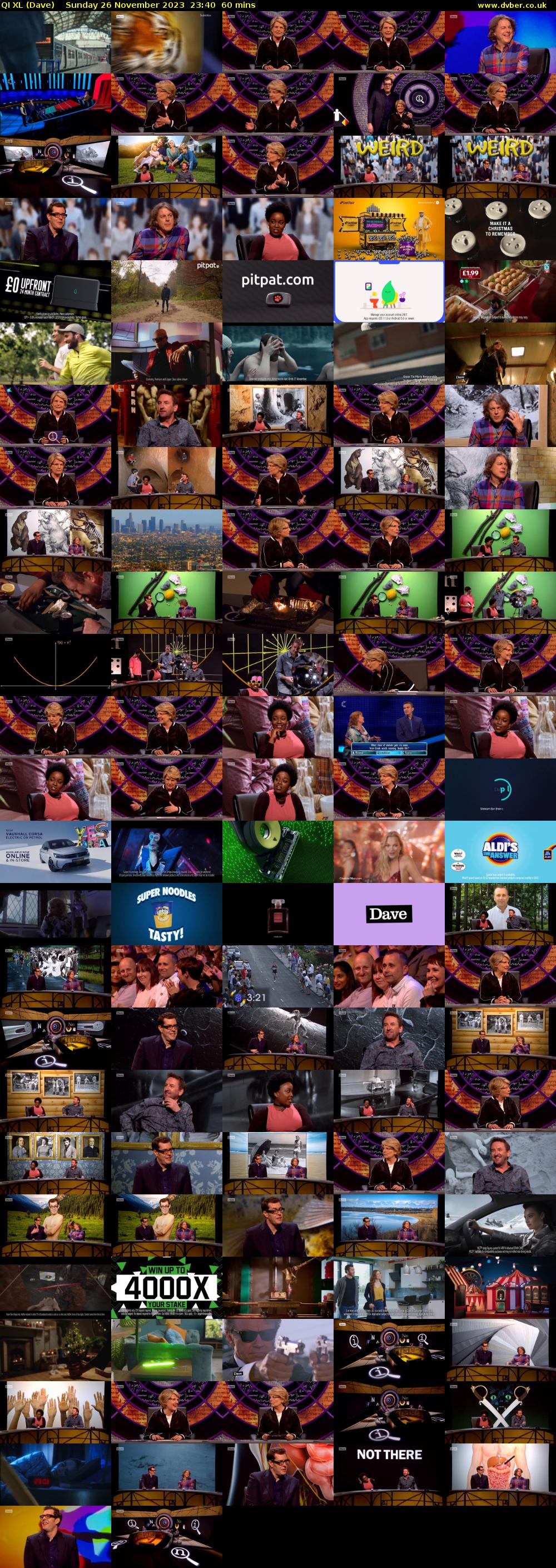 QI XL (Dave) Sunday 26 November 2023 23:40 - 00:40