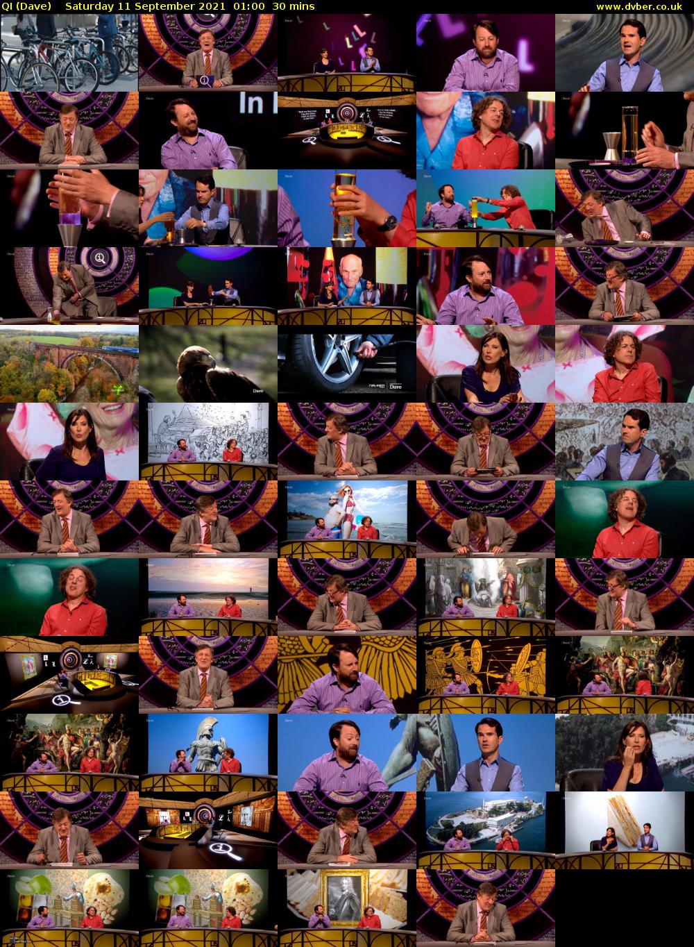 QI (Dave) Saturday 11 September 2021 02:00 - 02:30