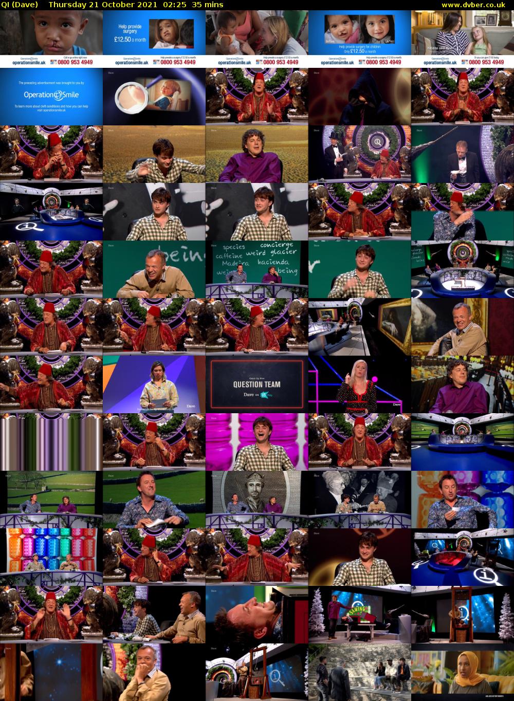 QI (Dave) Thursday 21 October 2021 02:25 - 03:00