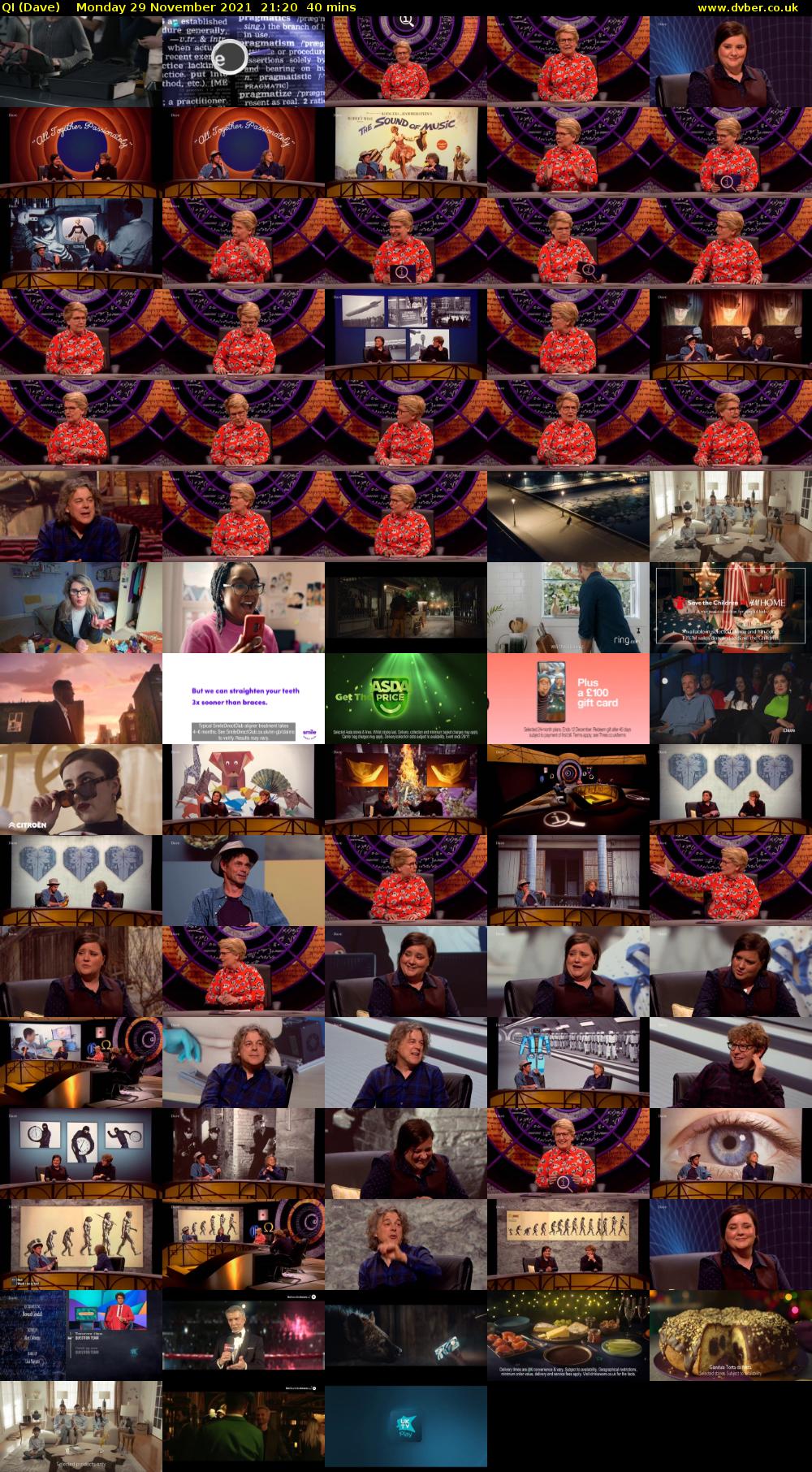 QI (Dave) Monday 29 November 2021 21:20 - 22:00