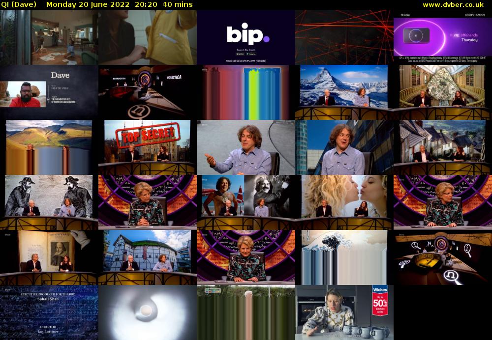 QI (Dave) Monday 20 June 2022 20:20 - 21:00