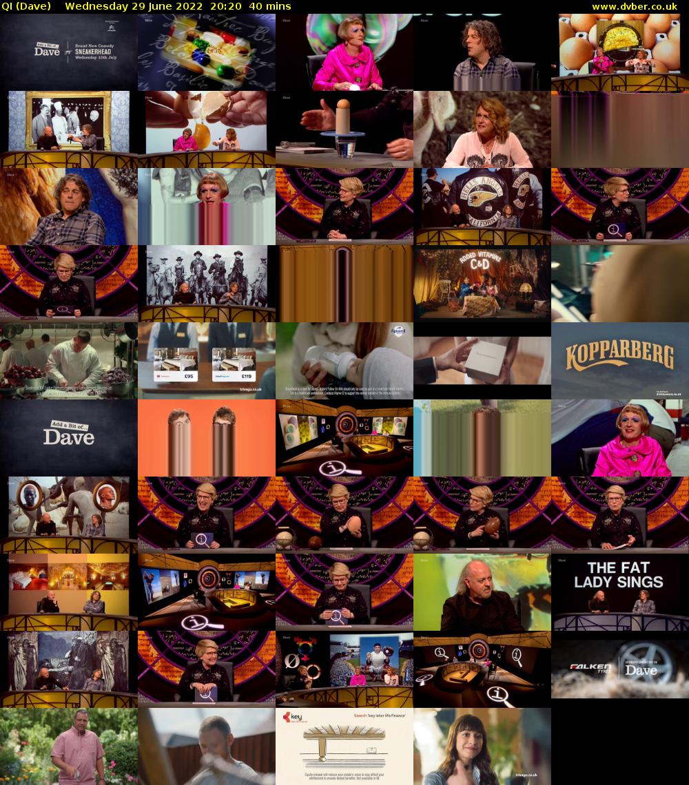 QI (Dave) Wednesday 29 June 2022 20:20 - 21:00