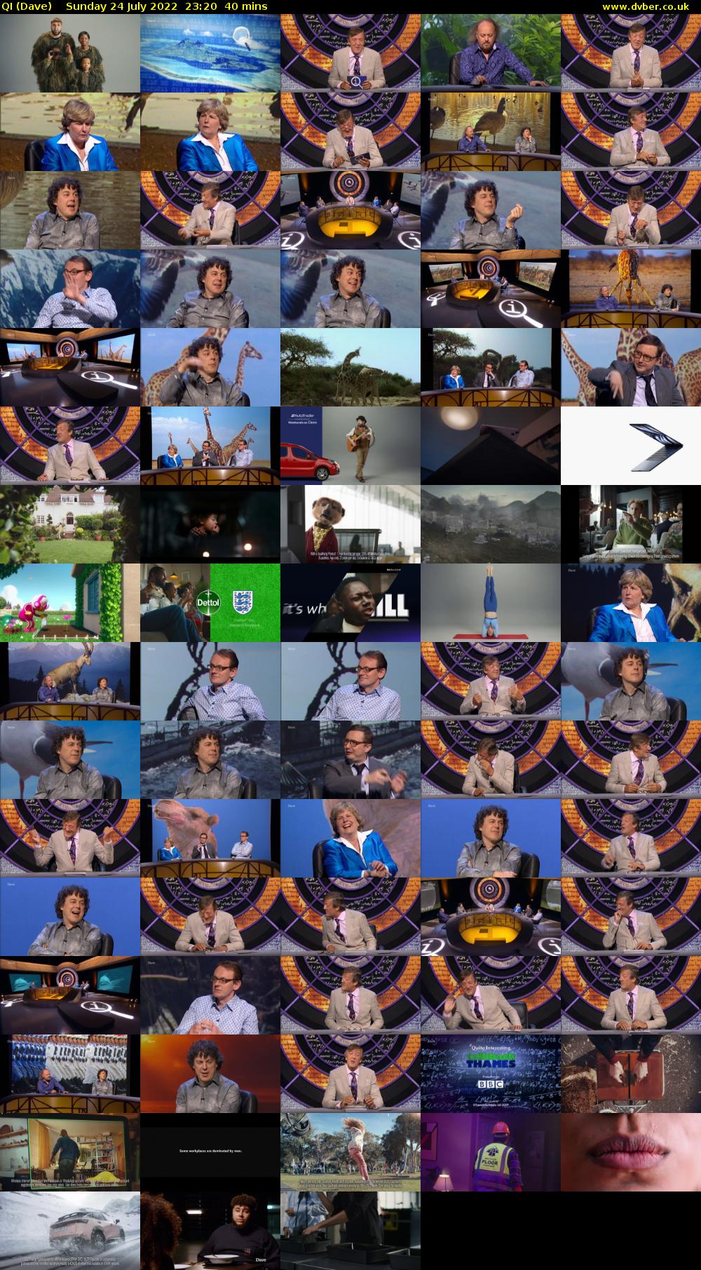 QI (Dave) Sunday 24 July 2022 23:20 - 00:00