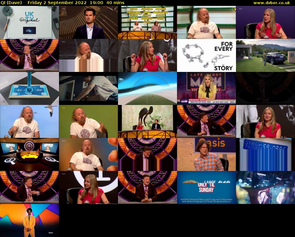 QI (Dave) Friday 2 September 2022 19:00 - 19:40