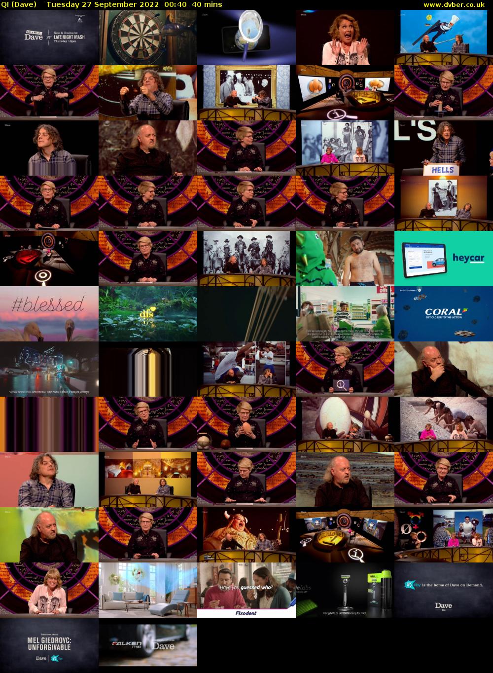 QI (Dave) Tuesday 27 September 2022 00:40 - 01:20