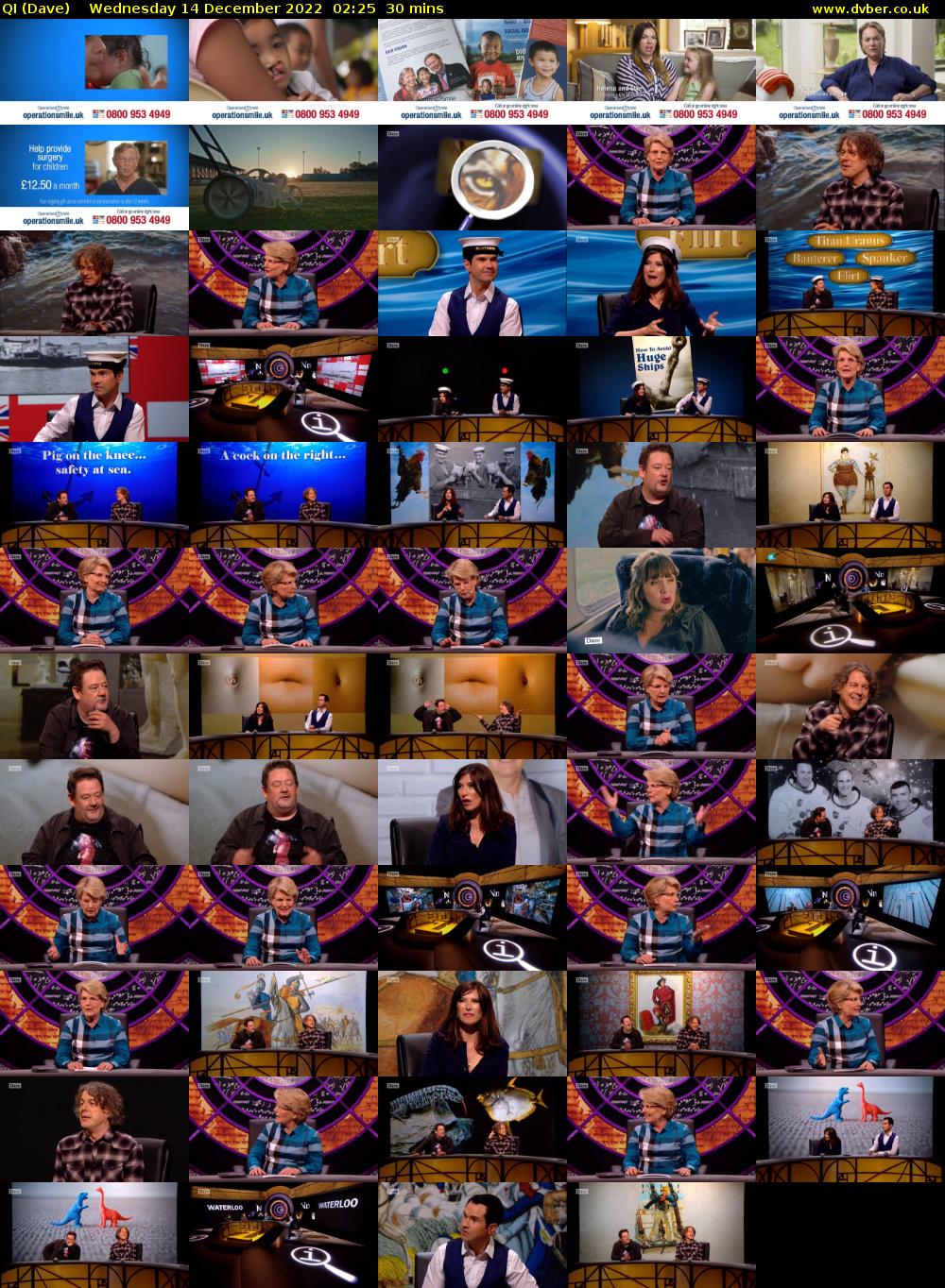 QI (Dave) Wednesday 14 December 2022 02:25 - 02:55