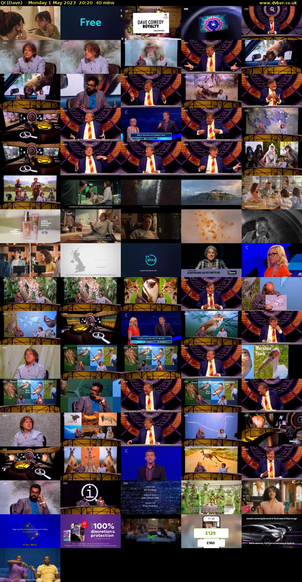 QI (Dave) Monday 1 May 2023 20:20 - 21:00