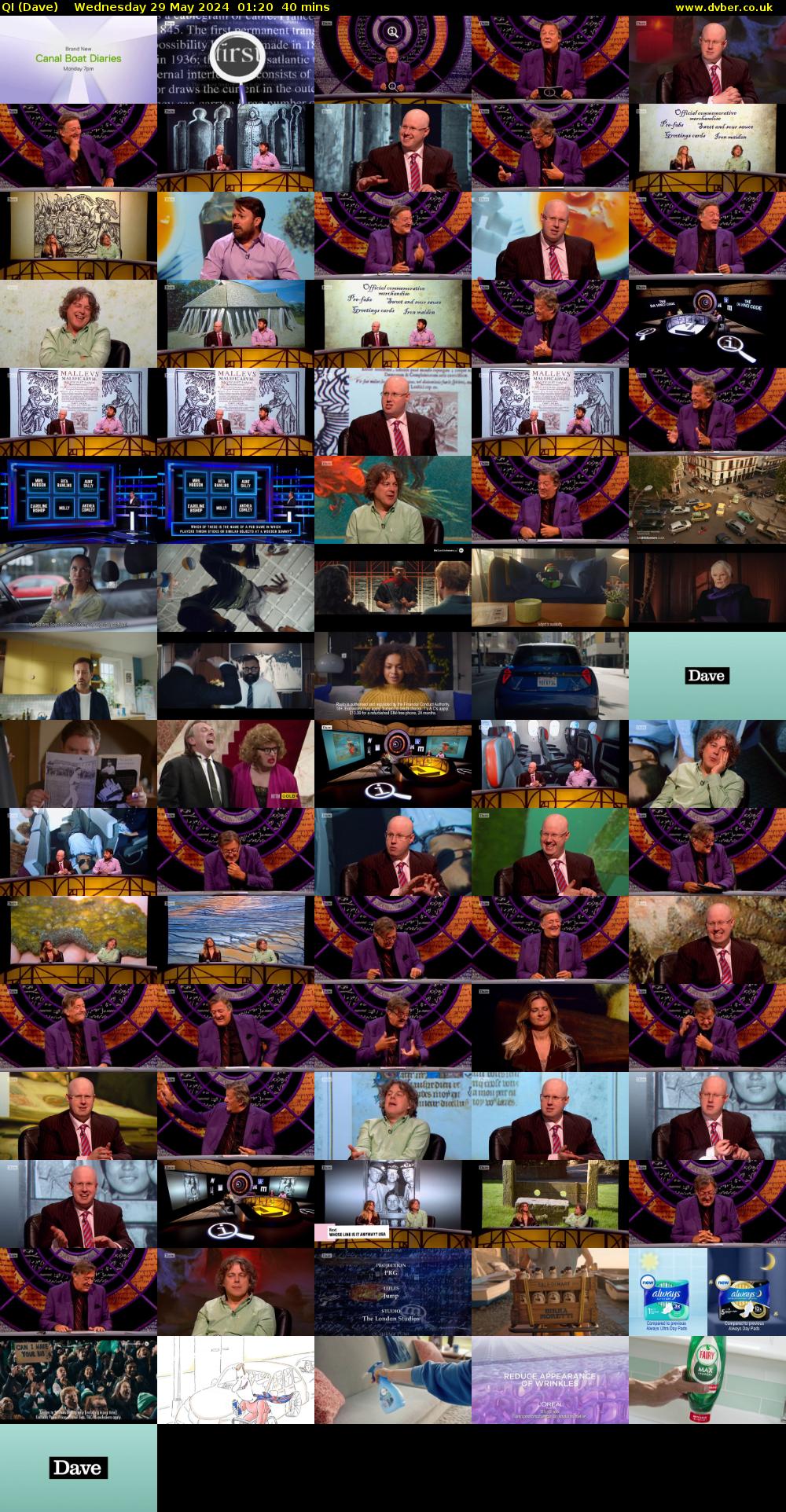 QI (Dave) Wednesday 29 May 2024 01:20 - 02:00