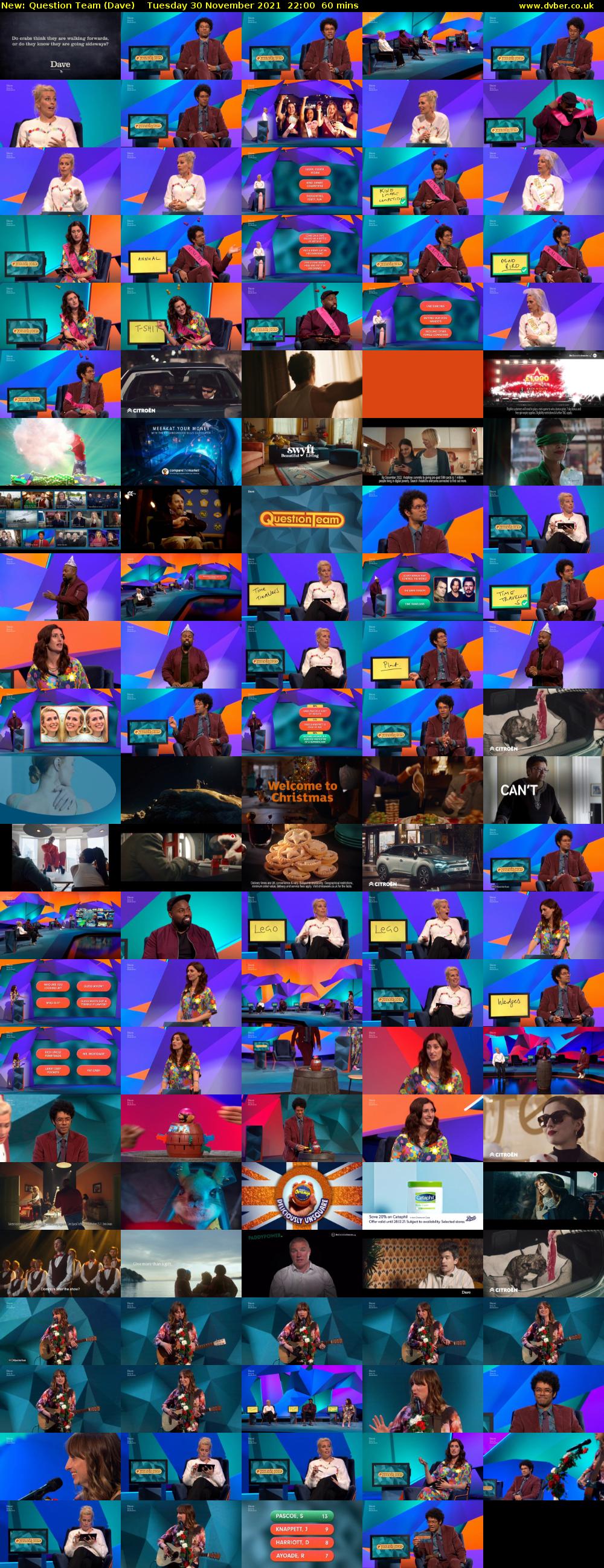 Question Team (Dave) Tuesday 30 November 2021 22:00 - 23:00