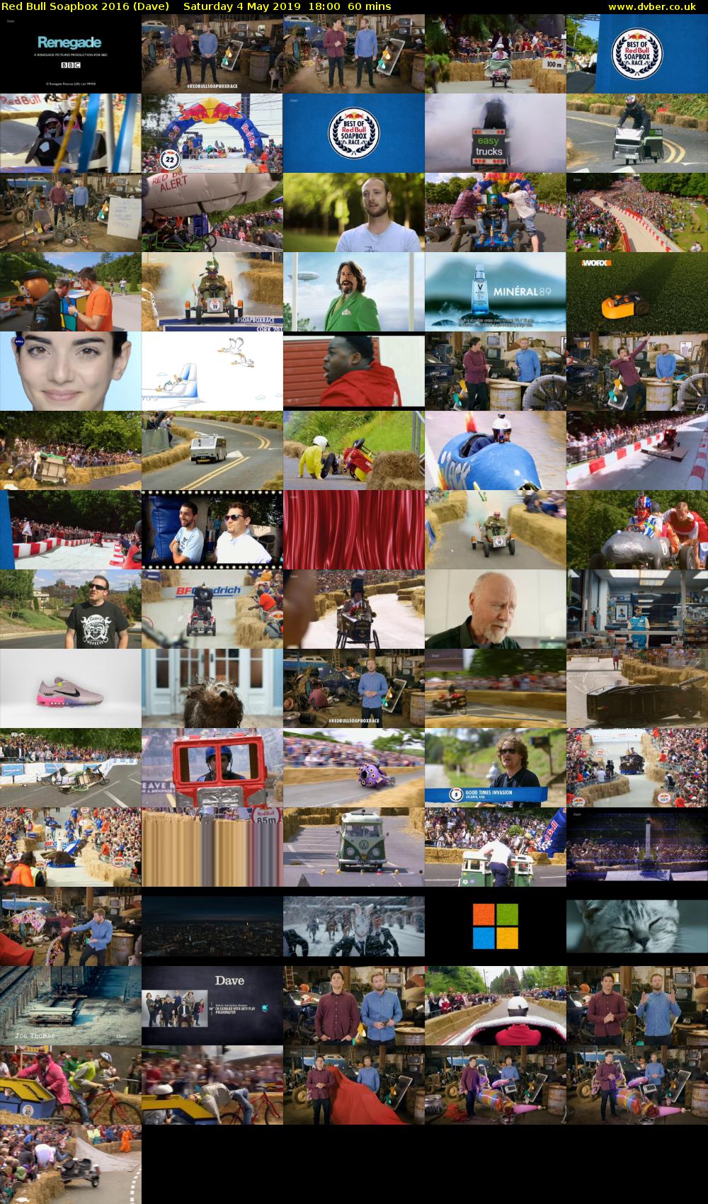 Red Bull Soapbox 2016 (Dave) Saturday 4 May 2019 18:00 - 19:00