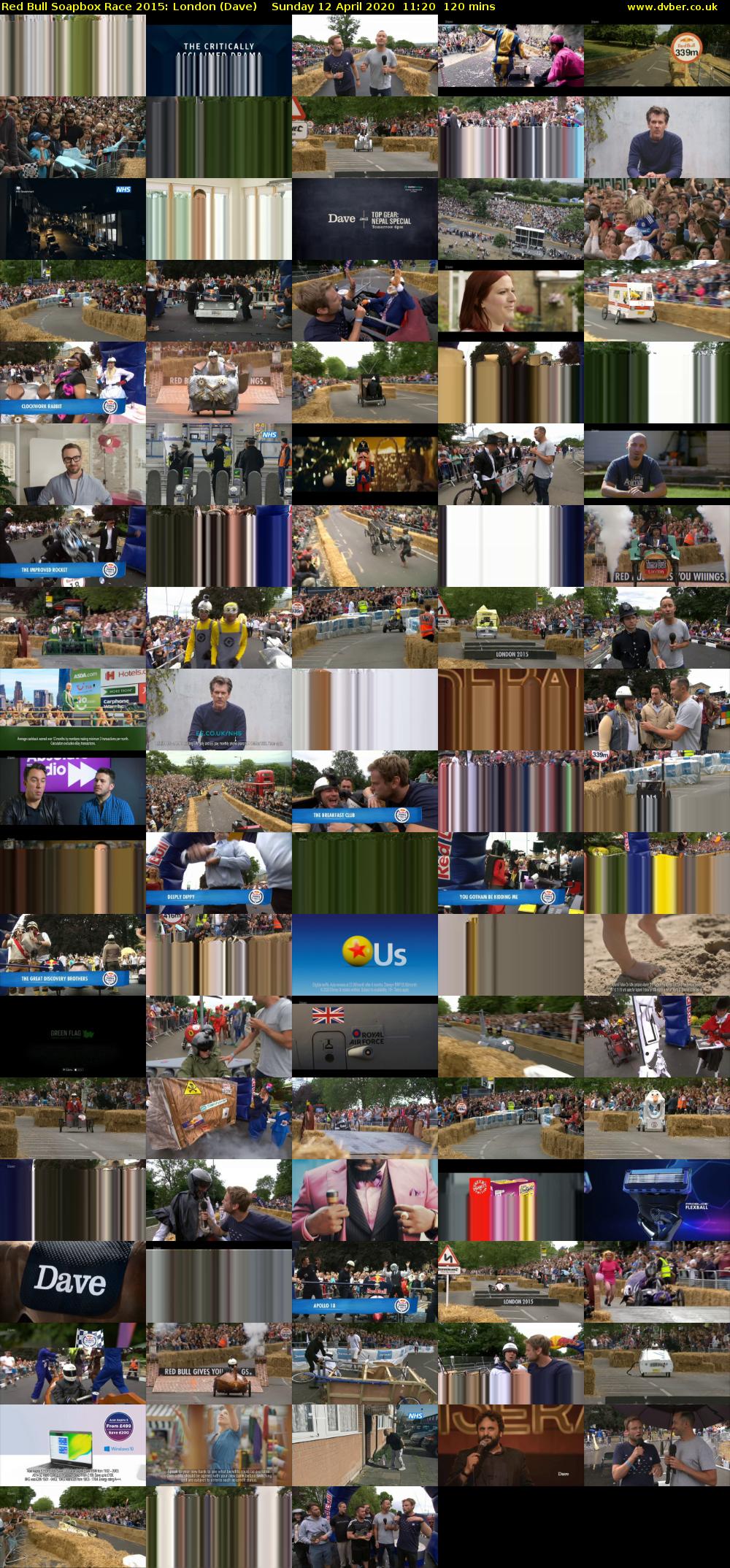 Red Bull Soapbox Race 2015: London (Dave) Sunday 12 April 2020 11:20 - 13:20
