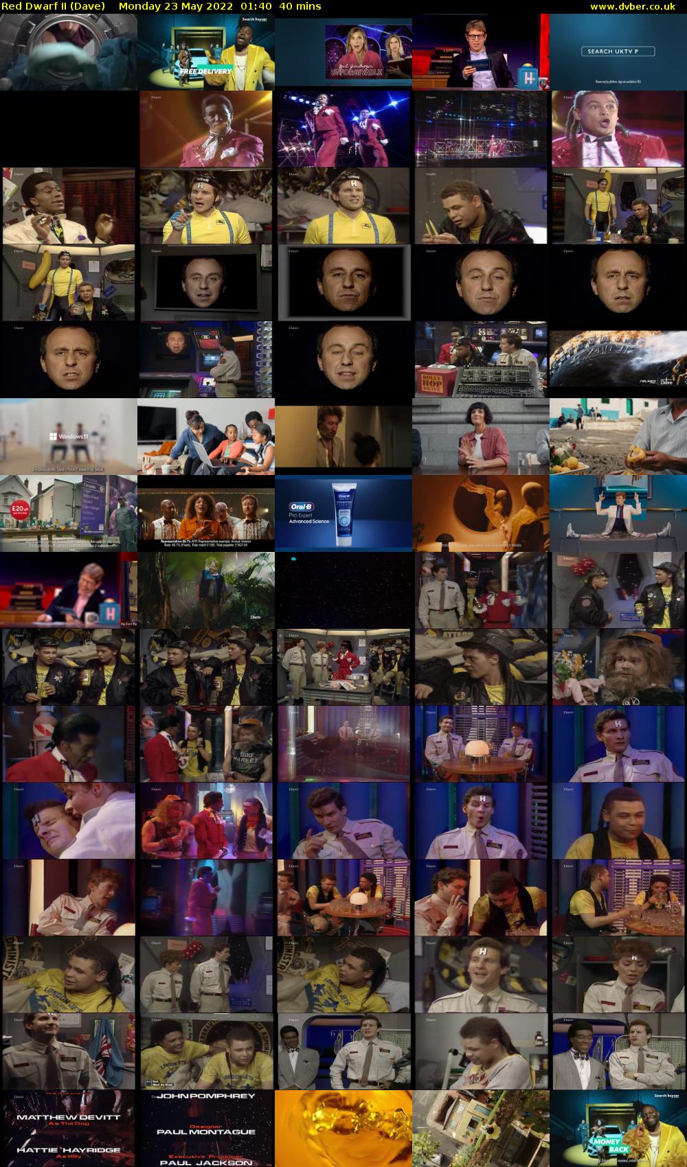 Red Dwarf II (Dave) Monday 23 May 2022 01:40 - 02:20