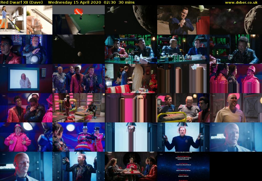 Red Dwarf XII (Dave) Wednesday 15 April 2020 02:30 - 03:00