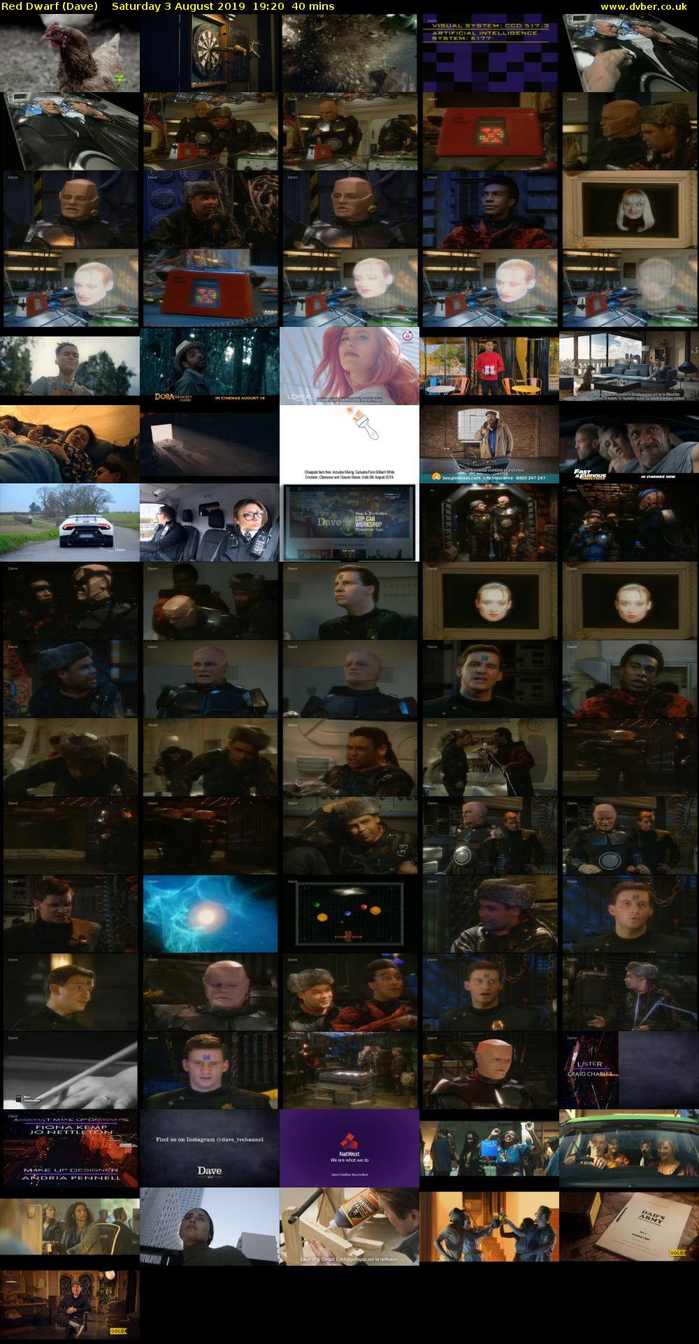 Red Dwarf (Dave) Saturday 3 August 2019 19:20 - 20:00