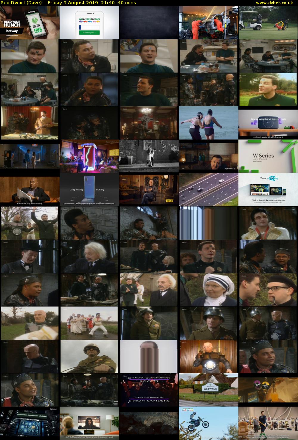 Red Dwarf (Dave) Friday 9 August 2019 21:40 - 22:20