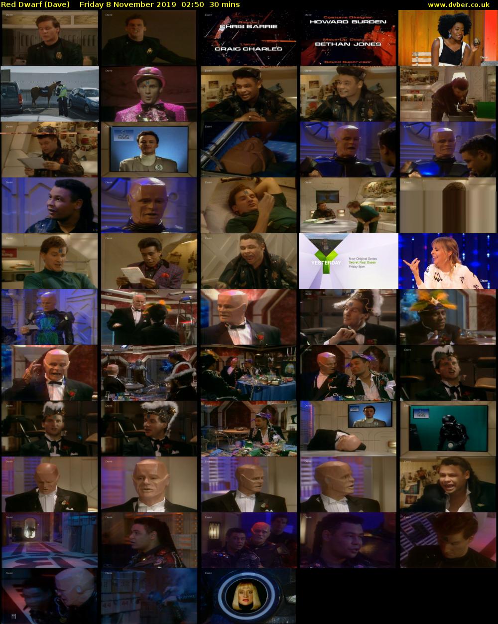 Red Dwarf (Dave) Friday 8 November 2019 02:50 - 03:20