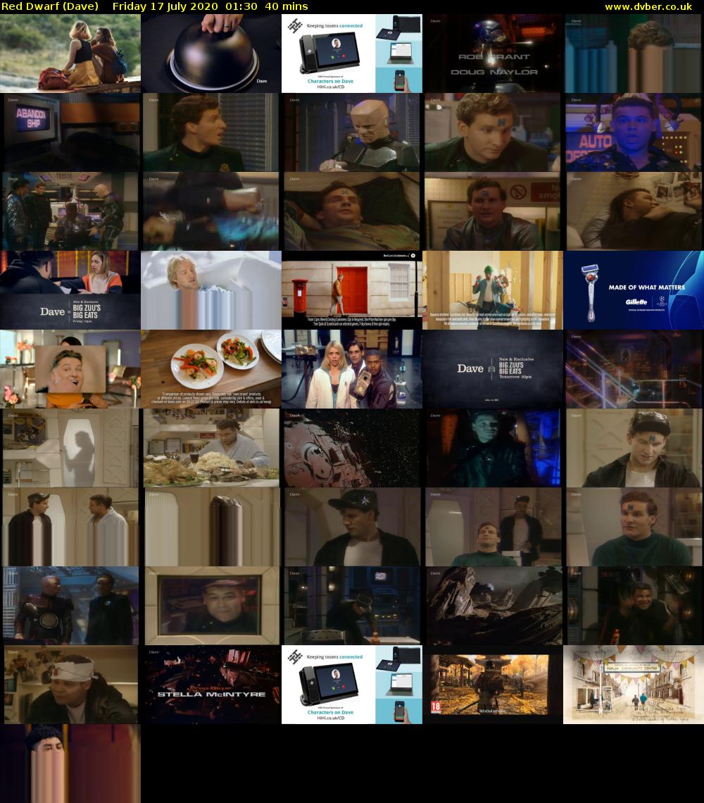 Red Dwarf (Dave) Friday 17 July 2020 01:30 - 02:10