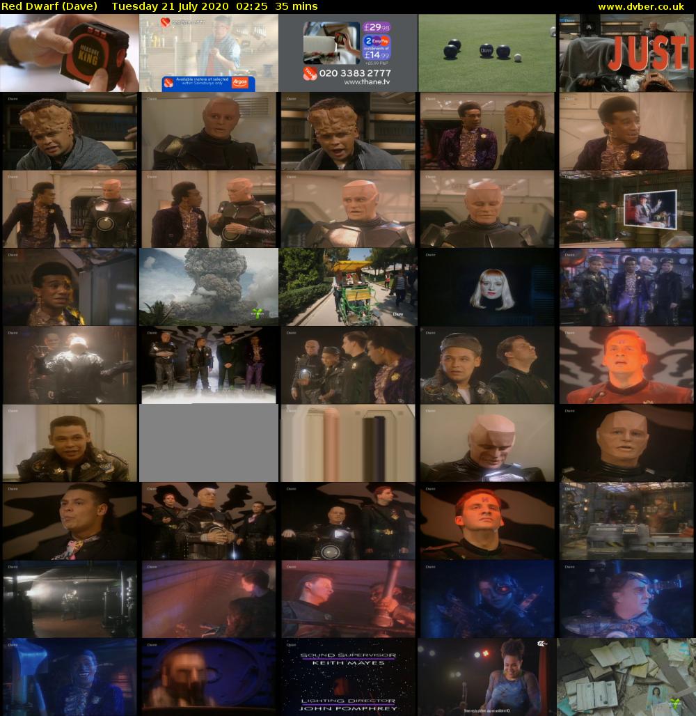 Red Dwarf (Dave) Tuesday 21 July 2020 02:25 - 03:00