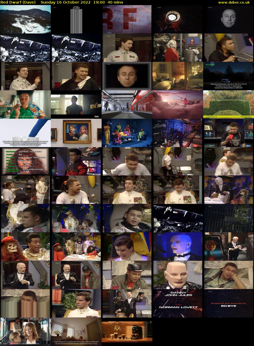 Red Dwarf (Dave) Sunday 16 October 2022 19:00 - 19:40