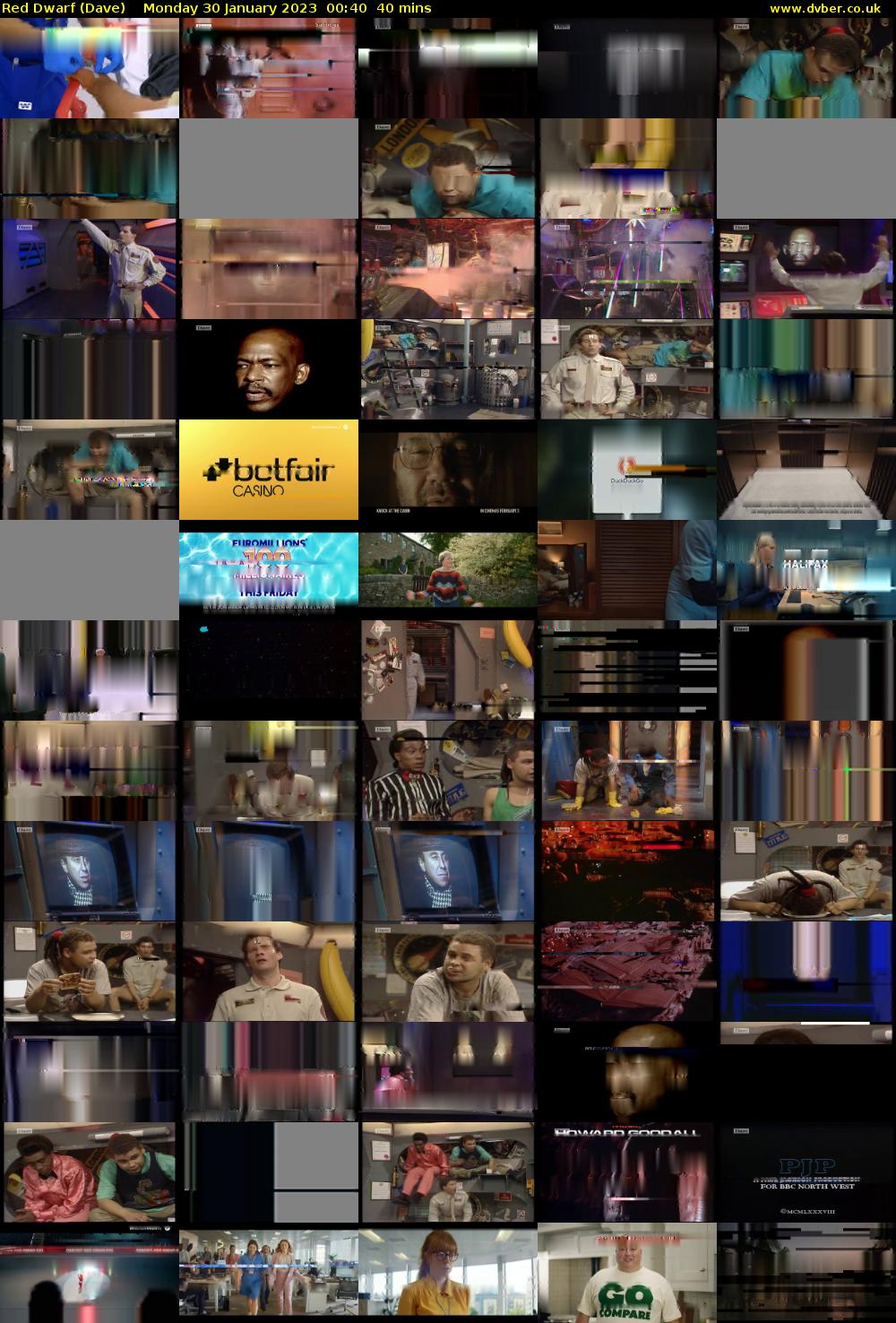 Red Dwarf (Dave) Monday 30 January 2023 00:40 - 01:20