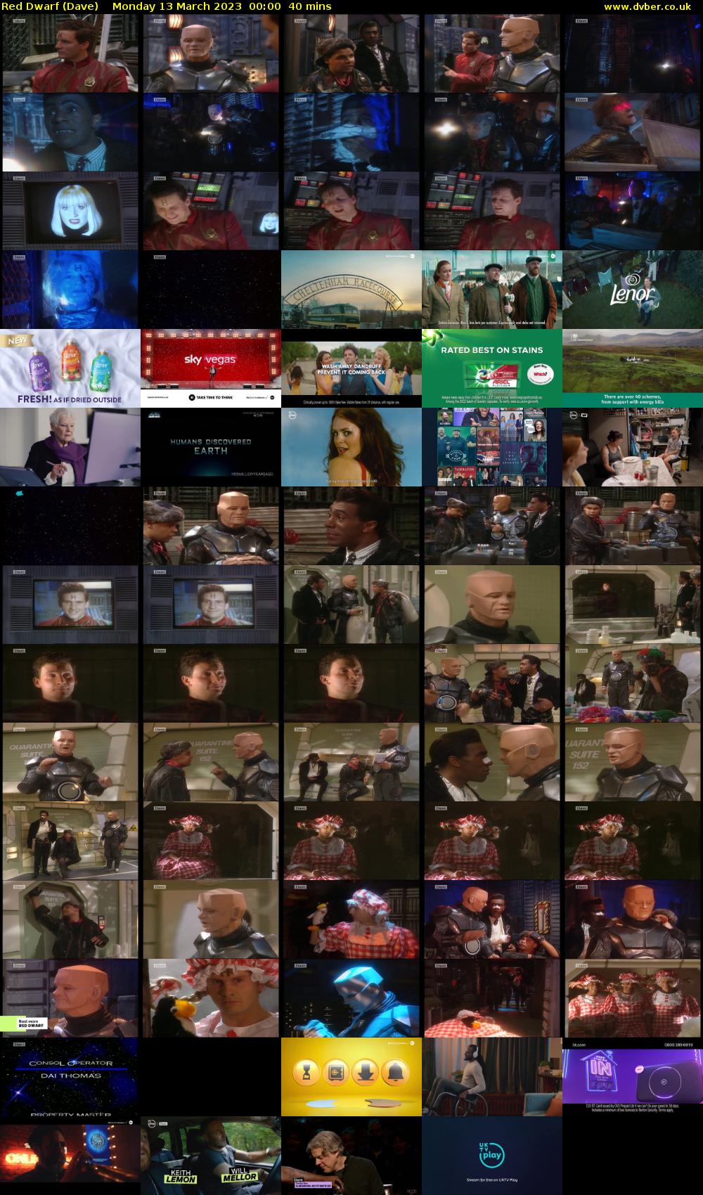 Red Dwarf (Dave) Monday 13 March 2023 00:00 - 00:40