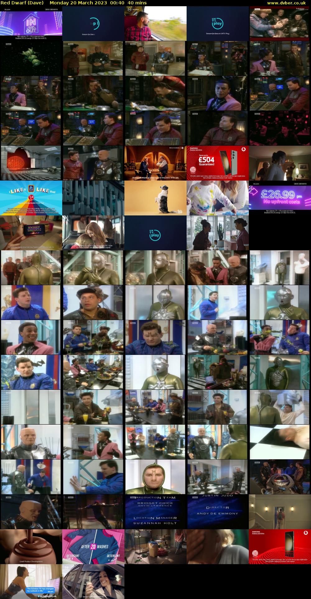 Red Dwarf (Dave) Monday 20 March 2023 00:40 - 01:20