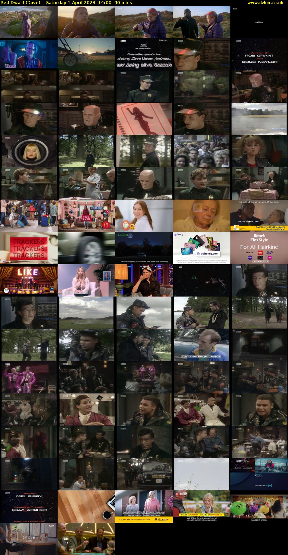 Red Dwarf (Dave) Saturday 1 April 2023 14:00 - 14:40