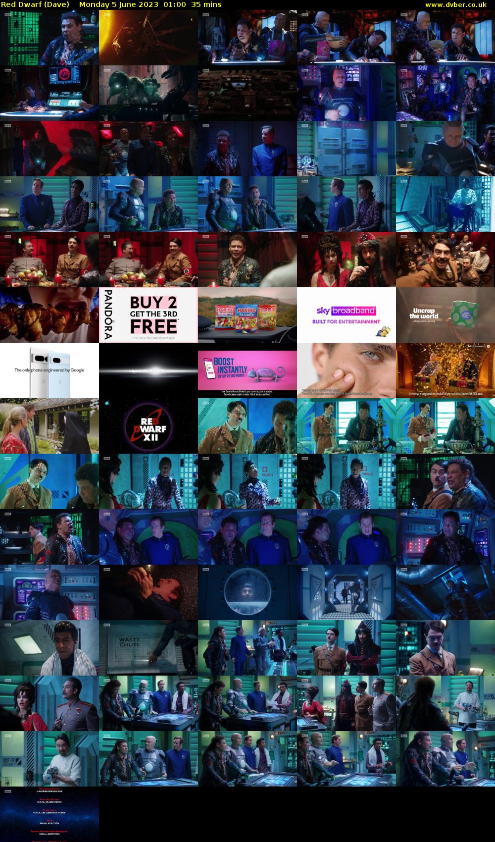 Red Dwarf (Dave) Monday 5 June 2023 01:00 - 01:35