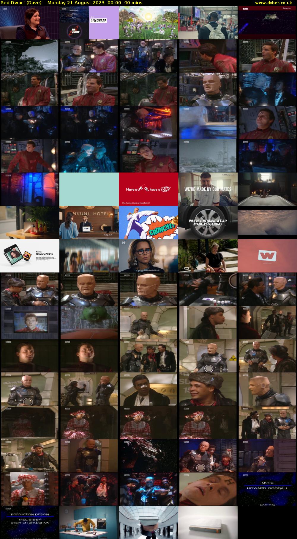 Red Dwarf (Dave) Monday 21 August 2023 00:00 - 00:40